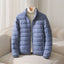 Women's lightweight quilted puffer jacket in blue