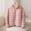 Women's lightweight quilted puffer jacket in pink
