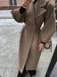 Women's longline tailored duster coat in khaki