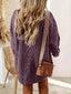 Women's Oversized Cable Knit Sweater Dress