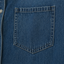 Women's Oversized Denim Look Button Front Shirt Dress