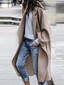 Women's oversized open front draped coat in khaki