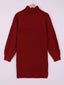 Women's Oversized Half Turtleneck Sweater Dress