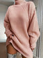 Women's Oversized Half Turtleneck Sweater Dress