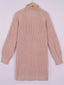Women's Oversized Half Turtleneck Sweater Dress