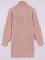 Women's Oversized Half Turtleneck Sweater Dress