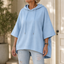 Women's Oversized Hooded Sweatshirt with Wide Half Sleeves