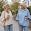 Women's Oversized Hooded Sweatshirt with Wide Half Sleeves