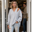 Women's Oversized Off-Shoulder Cutout Fleece Sweatshirt