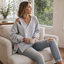 Women's Oversized Off-Shoulder Cutout Fleece Sweatshirt
