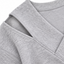 Women's Oversized Off-Shoulder Cutout Fleece Sweatshirt