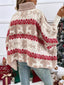 Women's Oversized Reindeer Turtleneck Christmas Sweater
