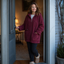 Women's Oversized Sherpa Fleece Zip-Up Hoodie with Metal Zipper