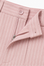 Women's Pinstripe High-Waisted Wide-Leg Pants
