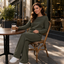 Women's Pleated Round Neck Wide-Leg Two-Piece Lounge Set