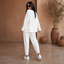Women's Pleated Wide-Leg Pants Two-Piece Loungewear Set