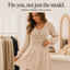 Women's Pointelle Knit A-Line Sweater Dress