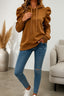 Women's Puff Sleeve Hooded Sweatshirt