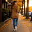 Women's Puff Sleeve Hooded Sweatshirt