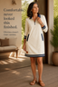 Women's Quarter Zip Collared Sweatshirt Dress