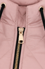 Zip pull and collar detail