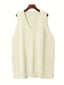 Knitted vest shown from the side