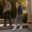 Slouch boots styled with a neutral knit outfit