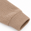 Women's Ribbed Knit Hoodie Sweater with Button Neckline