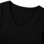 Women's Ribbed V-Neck Sweater Dress, Long Sleeve Mini