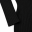 Women's Ribbed V-Neck Sweater Dress, Long Sleeve Mini