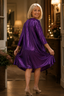 Women's Sequin V-Neck Party Dress with Pockets
