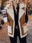 Wide lapel detail of the vest