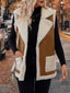 Shearling trimmed pocket detail