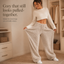 Women's Sherpa Fleece-Lined Wide-Leg Pull-On Pants