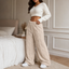 Women's Sherpa Fleece-Lined Wide-Leg Pull-On Pants