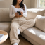 Women's Sherpa Fleece-Lined Wide-Leg Pull-On Pants