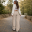 Women's Sherpa Fleece-Lined Wide-Leg Pull-On Pants
