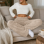 Women's Sherpa Fleece-Lined Wide-Leg Pull-On Pants