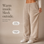 Women's Sherpa Fleece-Lined Wide-Leg Pull-On Pants