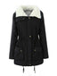 Black parka shown from the front