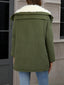 Fern green parka worn with jeans
