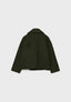 Green short peacoat shown flat
