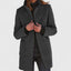 Women's single breasted longline tailored coat in black