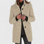 Women's single breasted longline tailored coat in khaki