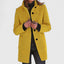 Women's single breasted longline tailored coat in yellow