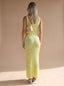 Women's Sleeveless Sequin Maxi Dress with Scoop Neck