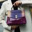 Women's Snake Print Vegan Leather Shoulder Bag