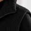 Zip detail of the puffer vest