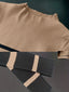 Women's Striped Mock Neck Sweater Dress