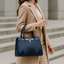 Women's Structured Croc-Effect Faux Leather Handbag